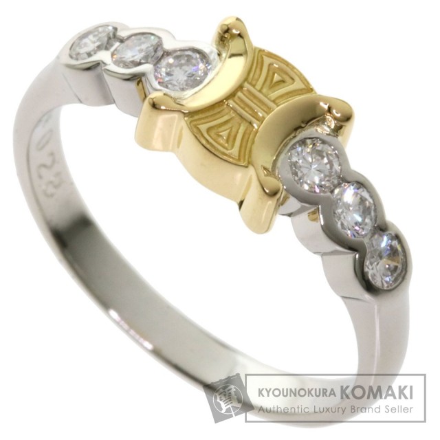 CELINE セリーヌ ダイヤモンド リング・指輪 プラチナPT900/K18YG  