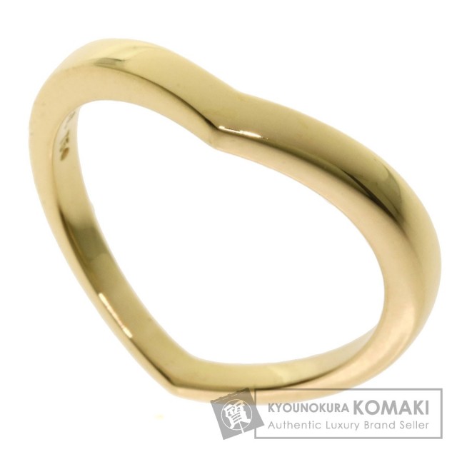 TIFFANY&Co. ティファニー Vバンド リング・指輪 K18イエローゴールド 