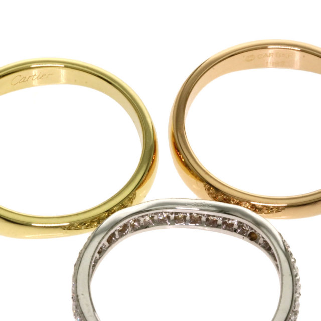 Cartier カルティエ フルダイヤモンド 3連 ラブミーリング K18 LOVE（Cartier） カルティエ ラブリング 3Pダイヤモンド ハーフ