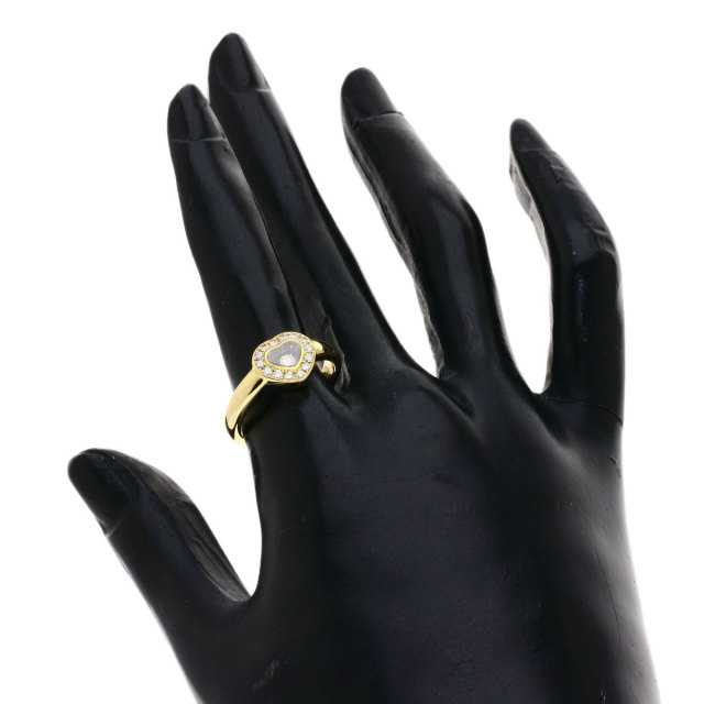 Chopardショパールハッピーダイヤモンドハートモチーフリング