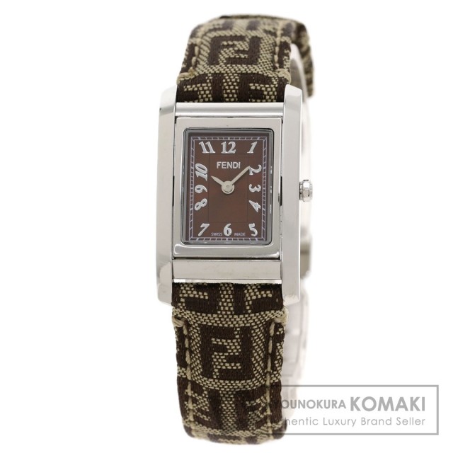 104 FENDI フェンディ時計 レディース腕時計 ズッカ柄 ベージュ 人気  