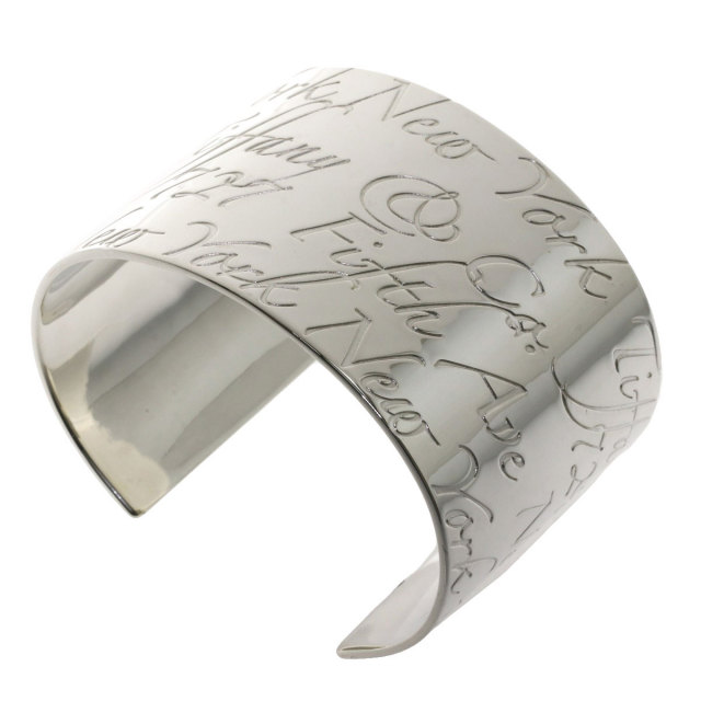 Tiffany ノーツワイド バングル 美品希少 引っこ抜き 