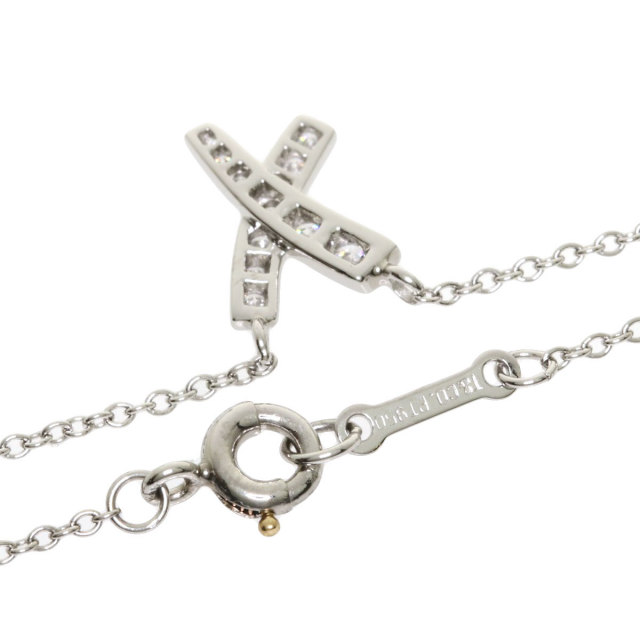 TIFFANY&Co.ティファニーキスダイヤモンドネックレスプラチナPT950 