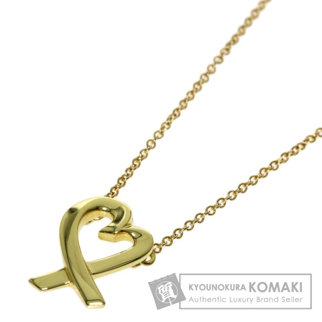 ティファニー イエロー ゴールド ラビング ハート ネックレス　k18 TIFFANY&Co. ティファニー ダブルラビングハート ネックレス K18