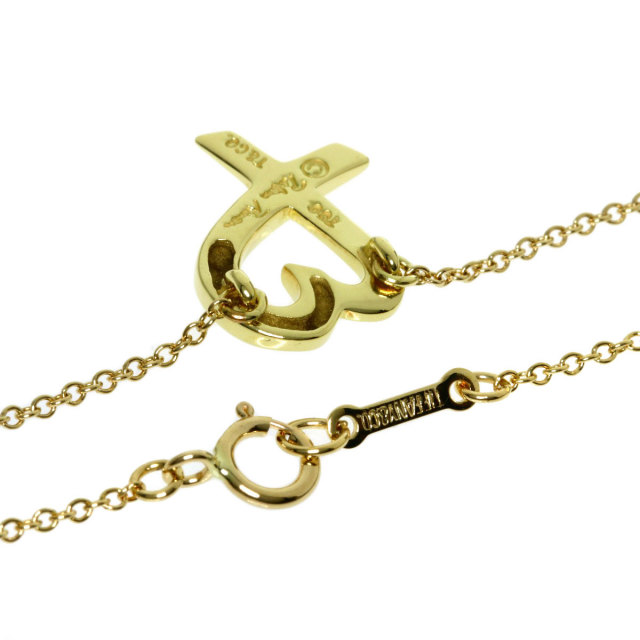 ティファニー イエロー ゴールド ラビング ハート ネックレス　k18 TIFFANY&Co. ティファニー ダブルラビングハート ネックレス K18