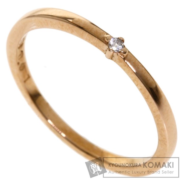 0.01ct ete 1P ダイヤモンド リング・指輪 K10ピンクゴールド 1.5g  