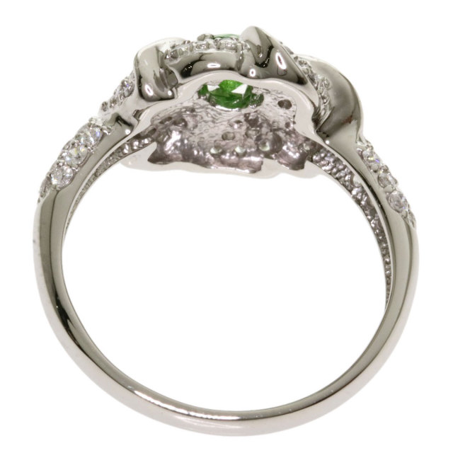 0.37ct デマントイドガーネット ダイヤモンド リング・指輪 プラチナ  