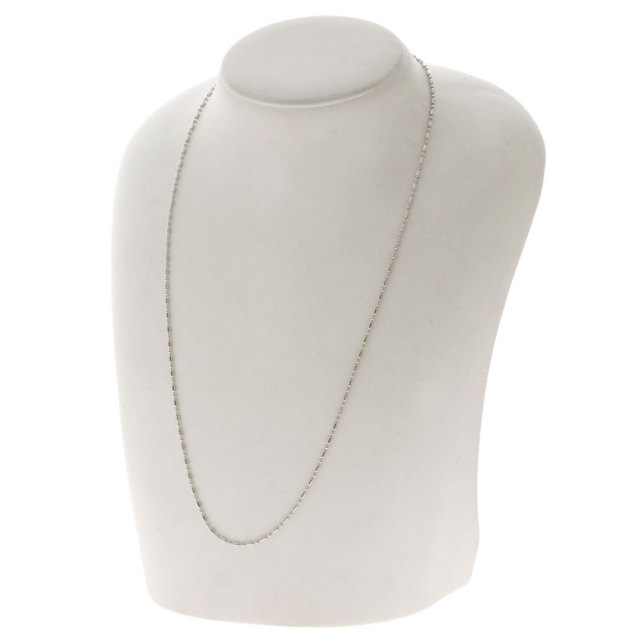 ショート＆ロングチェーン50cmネックレスプラチナPT8506.1gレディース 