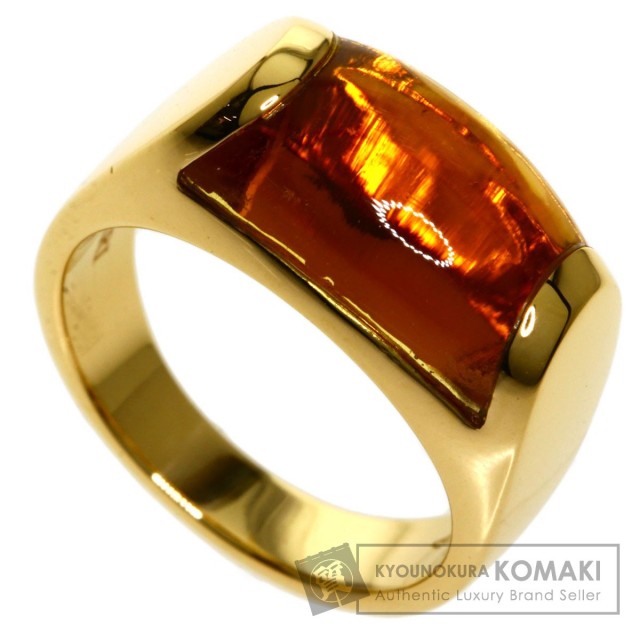 BVLGARI ブルガリ トロンケット シトリン リング・指輪 K18イエロー  