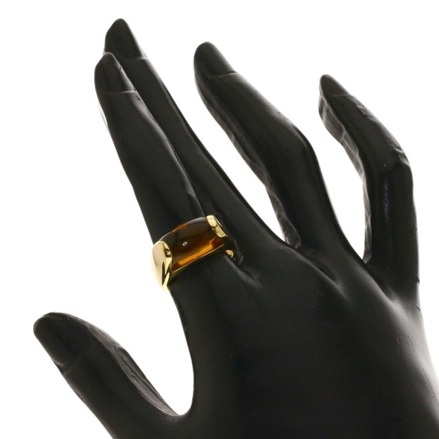 BVLGARI ブルガリ トロンケット シトリン リング・指輪 K18イエロー  