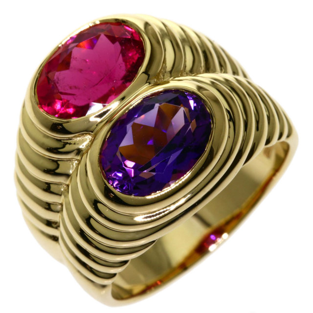BVLGARI ブルガリ ドッピオ バチェラート アメジスト トルマリン 