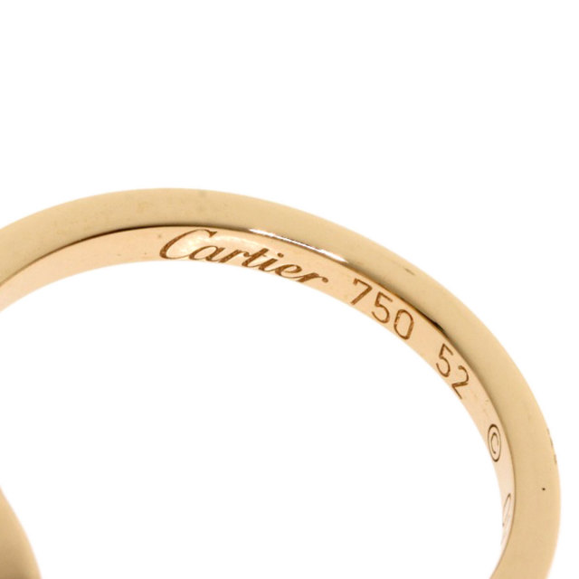 CARTIER カルティエ Cハートリング ピンクサファイア #52 リング・指輪 
