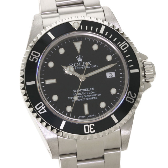ROLEXロレックス16600シードゥエラー腕時計ステンレススチール/SSメンズ