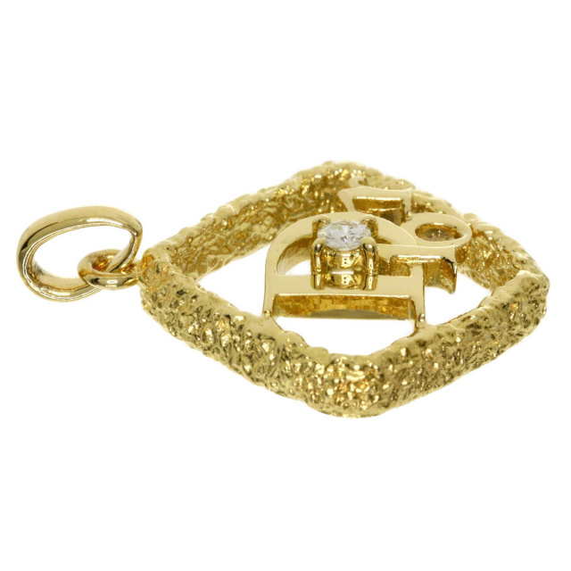 CHRISTIAN DIOR クリスチャンディオール ロゴ ダイヤモンド ペンダント  