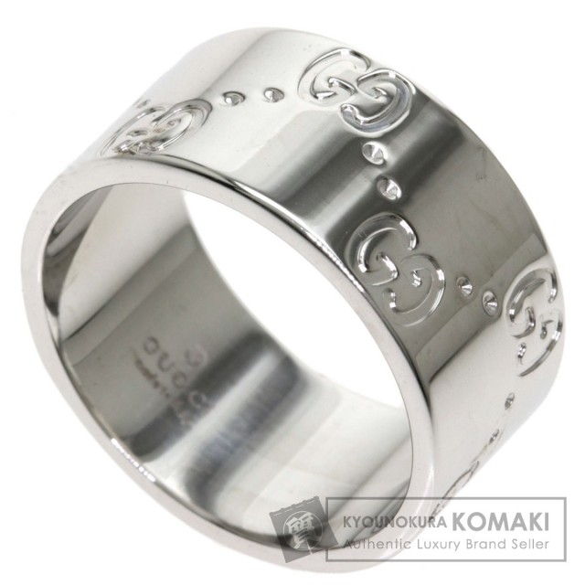 GUCCI グッチ アイコンリング ワイド #12 リング・指輪 K18ホワイト  