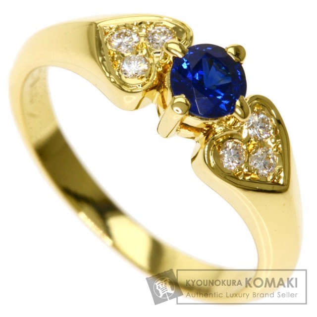 MIKIMOTO ミキモト サファイア ダイヤモンド リング・指輪 K18