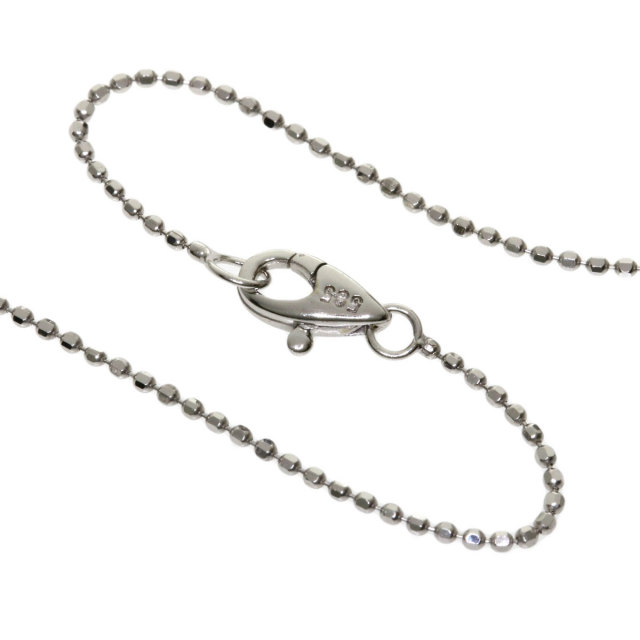 ポラリス キュービックジルコニア ネックレス K14ホワイトゴールド 3.2  