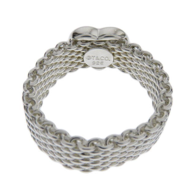 TIFFANY&Co. ティファニー サマセットハート メッシュ リング・指輪 