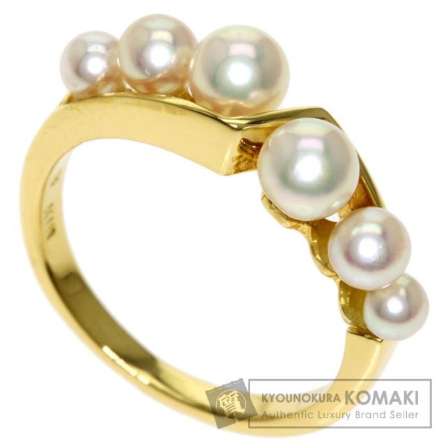 MIKIMOTO ミキモト ベビーパール 真珠 リング・指輪 K18イエロー  