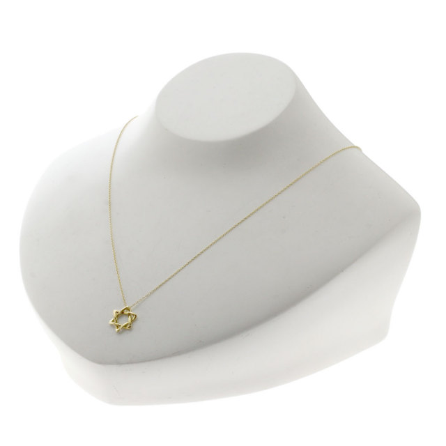 TIFFANY&Co. ティファニー スターオブダビデ ネックレス K18イエロー 