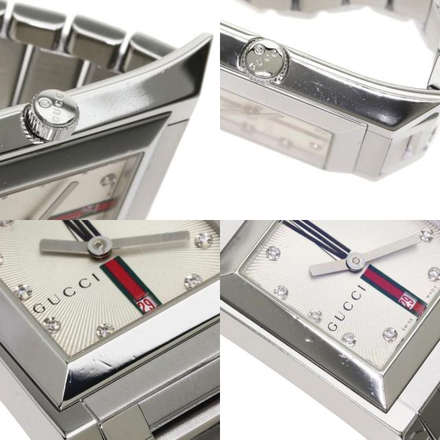 GUCCIグッチ111Jスクエアファイス腕時計ステンレススチール/SS