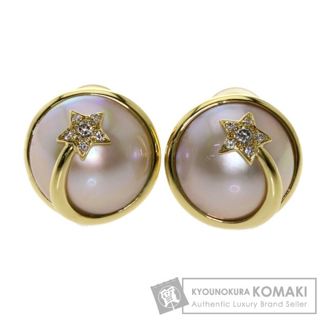 CHANEL シャネル コメット マベパール 真珠 ダイヤモンド イヤリング  