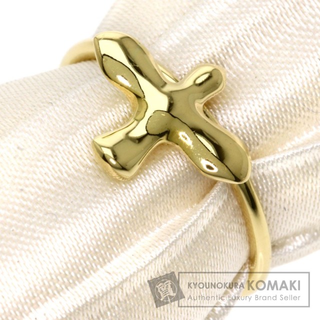 TIFFANY&Co.ティファニーバードクロスリング・指輪K18イエローゴールド  