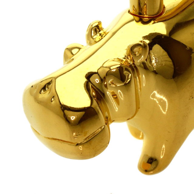 HERMES エルメス ヒポポタマス カデナ 2005年限定 キーホルダー 金属製  