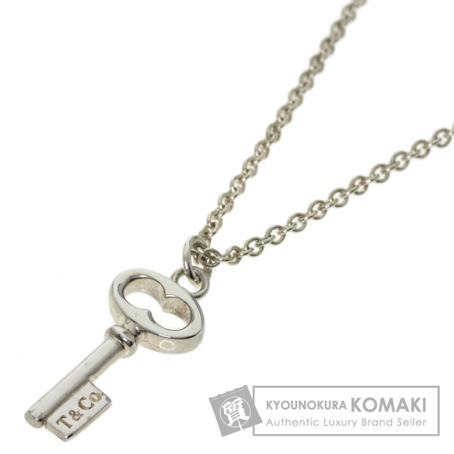 TIFFANY&Co. ティファニー オーバルキー ネックレス シルバー レディース