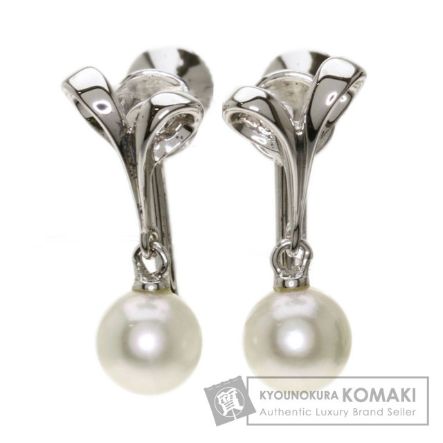 MIKIMOTO ミキモト アコヤパール 真珠 イヤリング シルバー レディース 