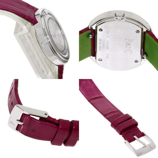 PIAGETピアジェP10402ポセション1Pダイヤモンド腕時計K18ホワイト  