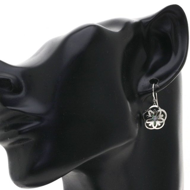 OMEGAオメガオメガマニアフラワーピアスK18ホワイトゴールドレディース 