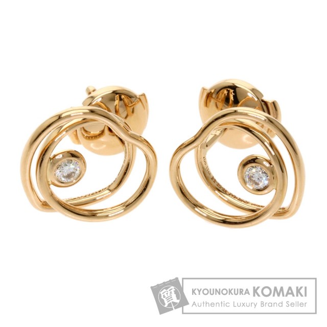 HERMES エルメス ヴェルティージュクール ダイヤモンド ピアス K18  