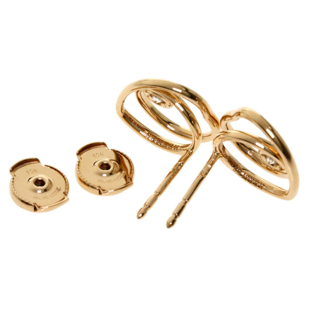 HERMES エルメス ヴェルティージュクール ダイヤモンド ピアス K18  