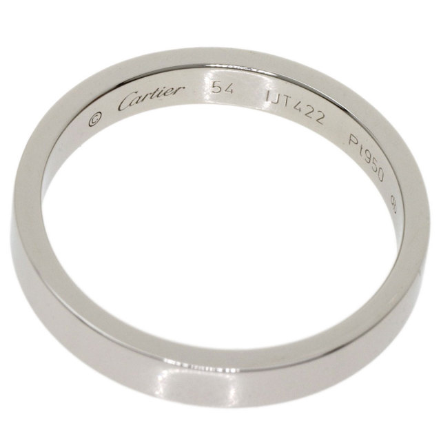 CARTIER カルティエ エングレーブド #54 リング・指輪 プラチナPT950  