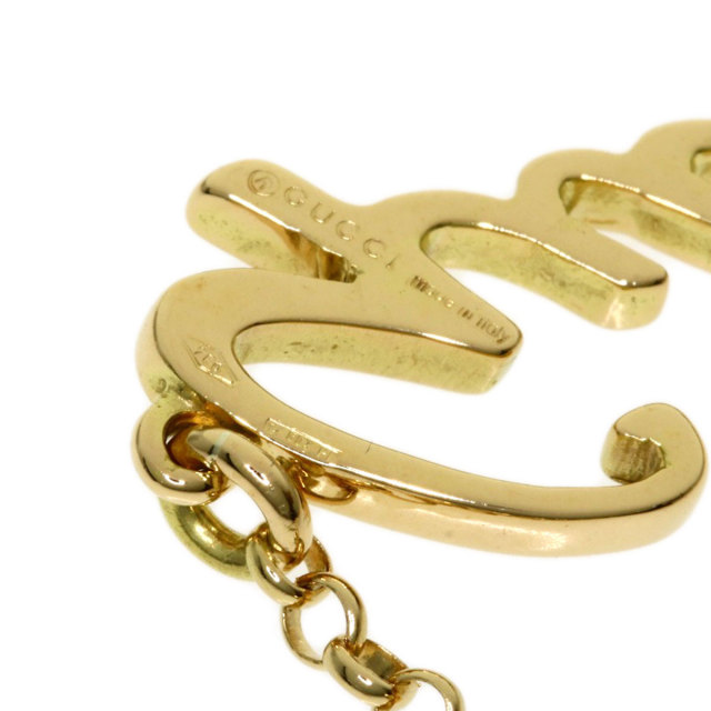 GUCCIグッチロゴチェーンブレスレットK18イエローゴールドレディース 