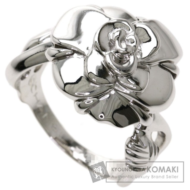 CHANEL シャネル カメリアリング リング・指輪 K18ホワイトゴールド  