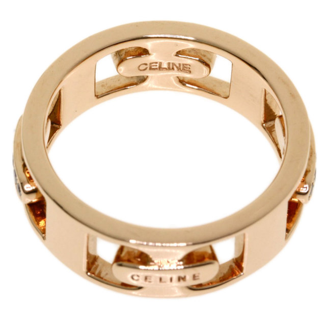 CELINE セリーヌ K10 ピンクゴールド リング指輪 