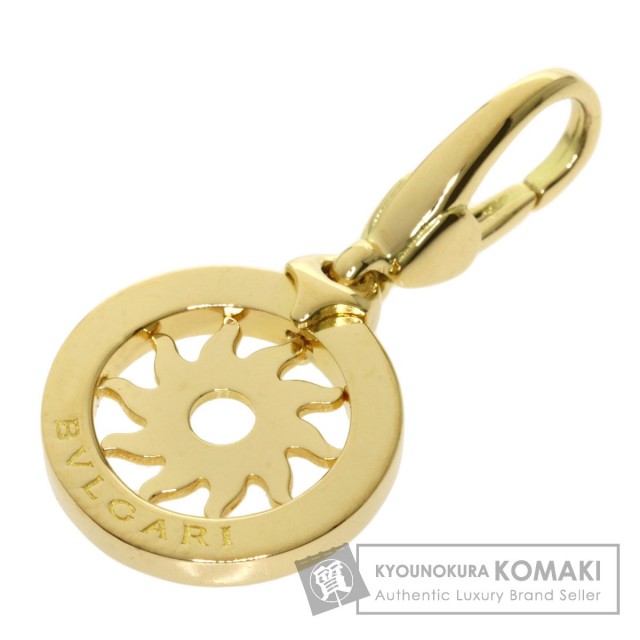 ブルガリ トンドサン ネックレス トップ チャーム YG BVLGARI K18 BVLGARI ブルガリ ペンダント レディース トンドサン ペンダント