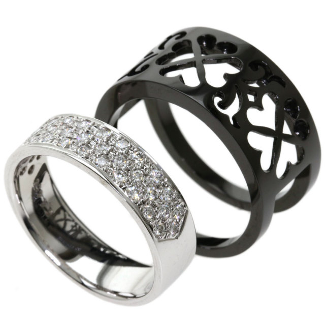 MIKIMOTO ミキモト セットリング ダイヤモンド リング・指輪 K18  