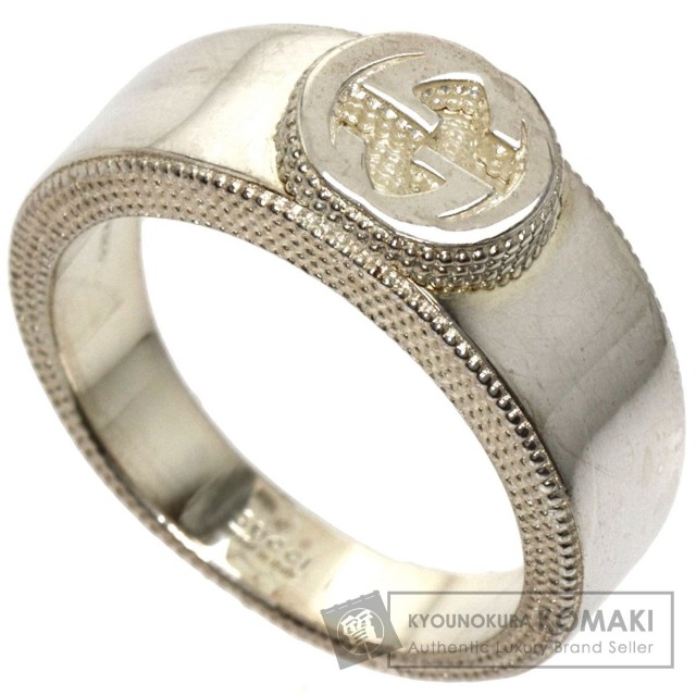 GUCCI グッチ インターロッキング 未使用 #18 リング・指輪 シルバー  