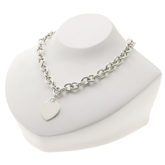 TIFFANY&Co. ティファニー ハートタグ チョーカー ネックレス シルバー  