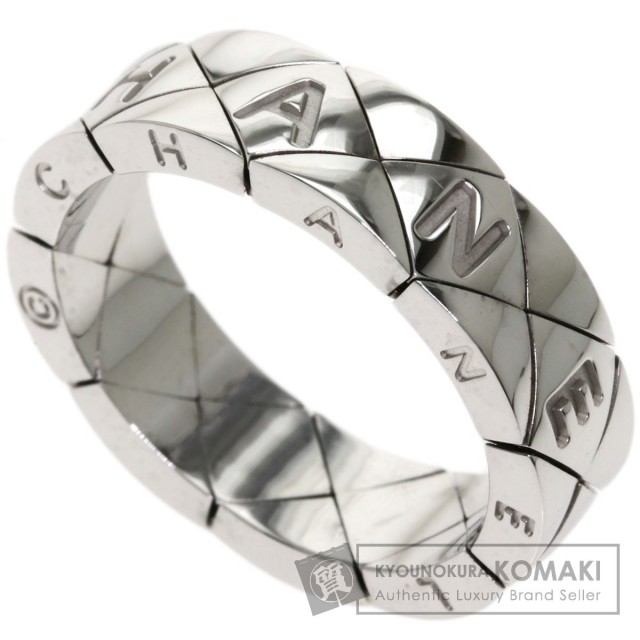 CHANEL シャネル マトラッセ リング・指輪 K18ホワイトゴールド レディース