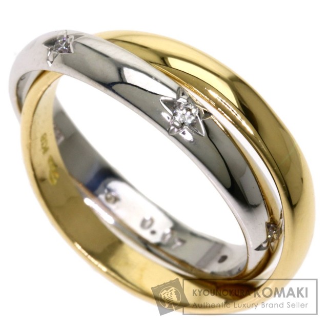 STAR JEWELRY スタージュエリー ダイヤモンド 2連 リング・指輪 K18 