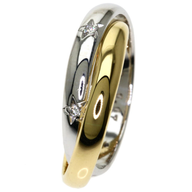 STAR JEWELRY スタージュエリー ダイヤモンド 2連 リング・指輪 K18 