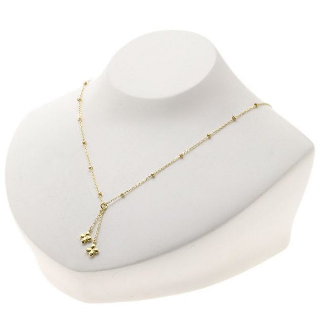 MIKIMOTO 花モチーフ K18 ネックレス MIKIMOTO ミキモト フラワーモチーフ ネックレス K18イエロー