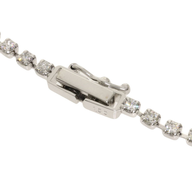 1.5ct ダイヤモンド ブレスレット K18ホワイトゴールド 4g レディース