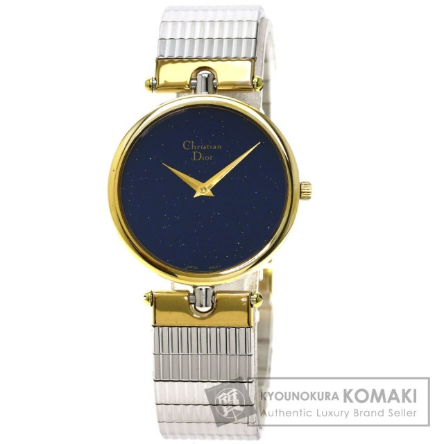 CHRISTIANDIORクリスチャンディオール3026ラウンドフェイス腕時計OH済  