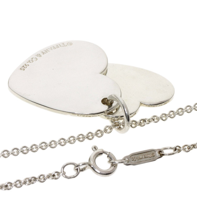 箱・布袋あり】TIFFANY＆Co. ティファニー＆コー ダブルハートタグ  