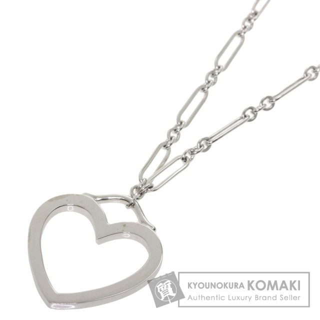 TIFFANY&Co.ティファニーセンチメンタルハートネックレスK18ホワイト 